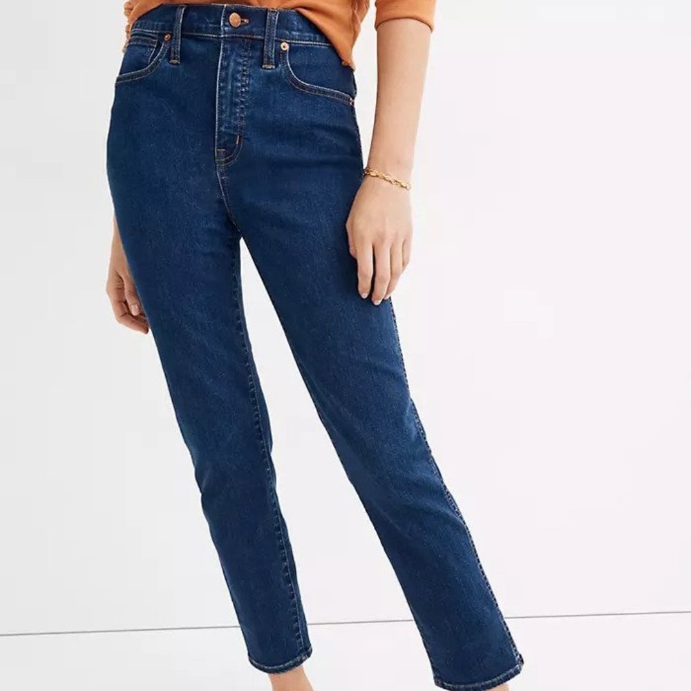 Madewell Stovepipe Jeans Vintage Indigo Wash NWT